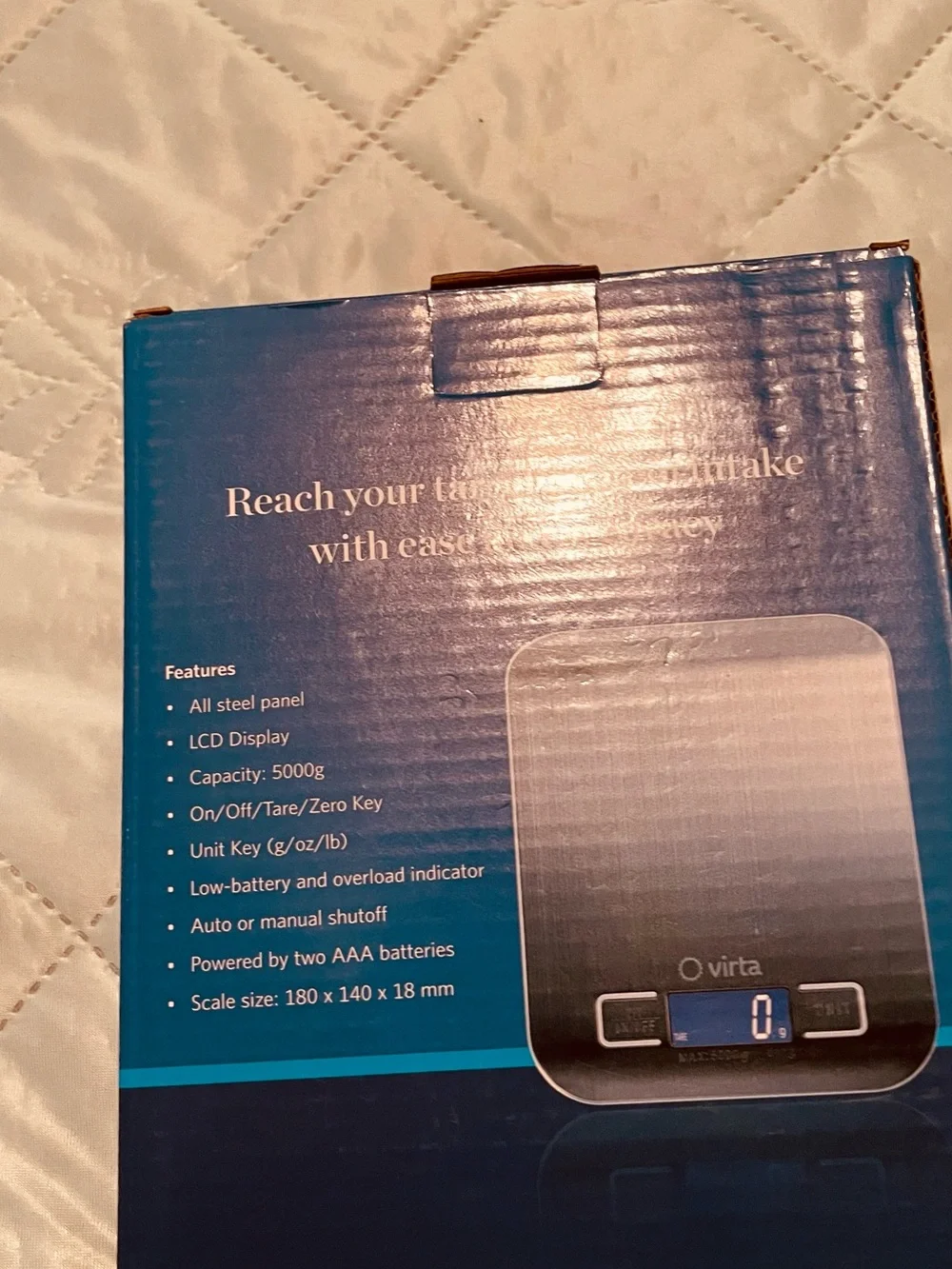 Digital Kitchen Scale in Blue